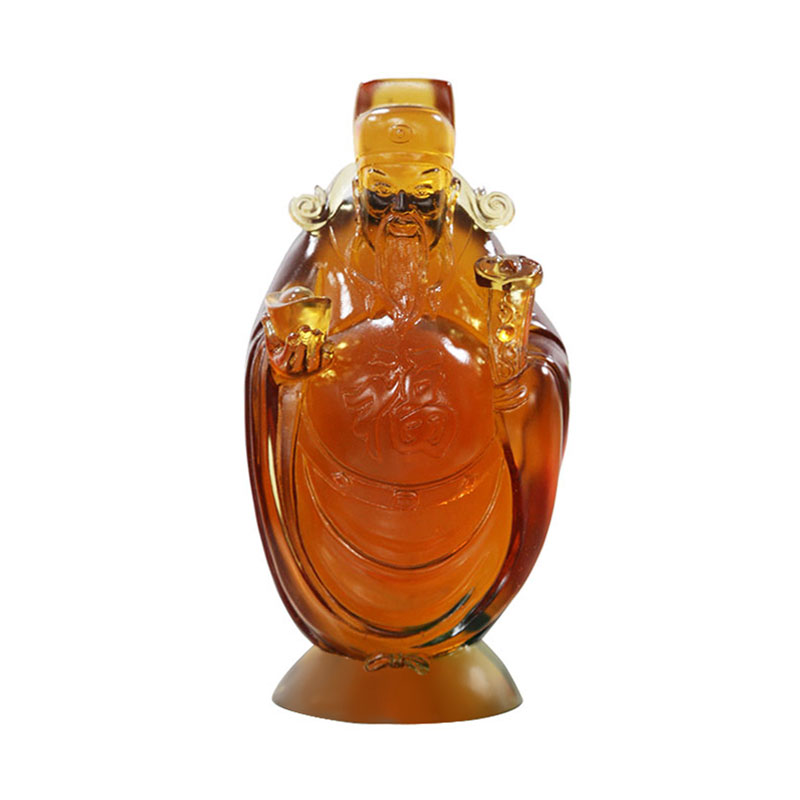 Ornamenti in vetro del dio della ricchezza