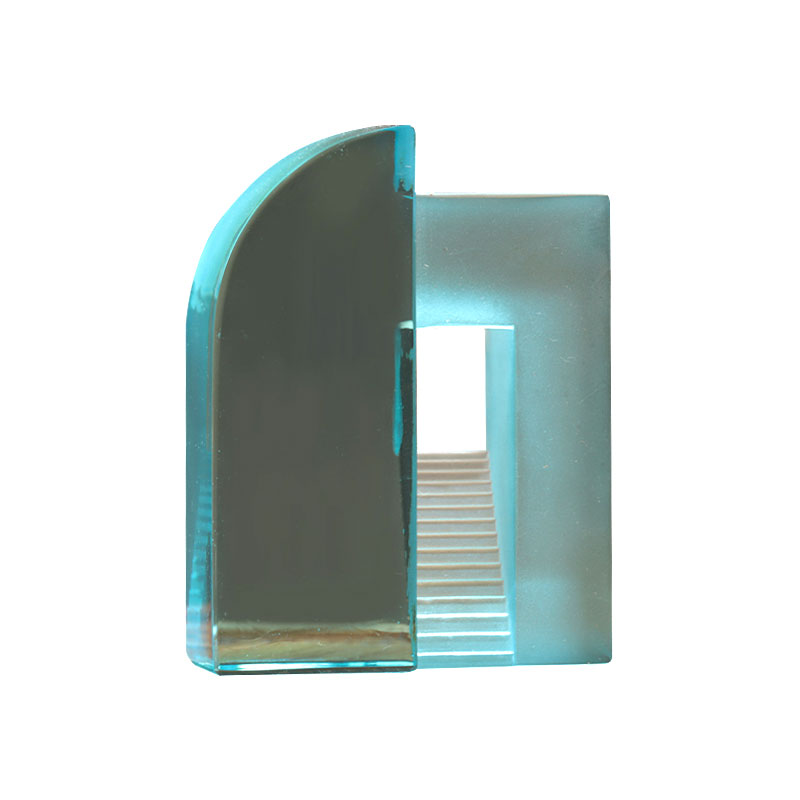 Ornamenti cinesi per giocattoli in vetro smerigliato blu sfumato