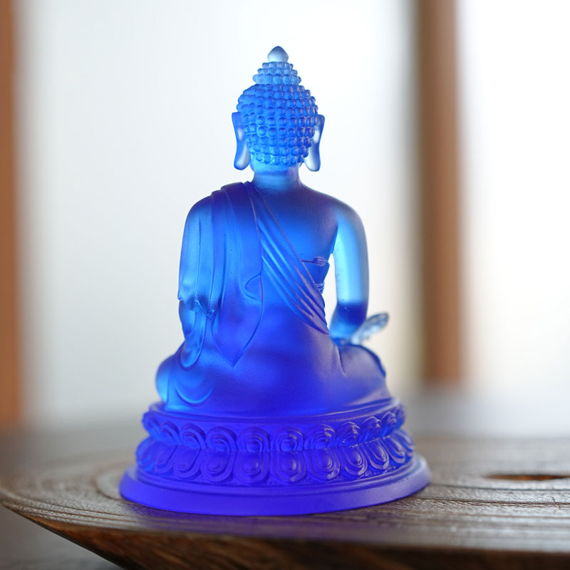 Smalto colorato Statue del Buddha della Medicina