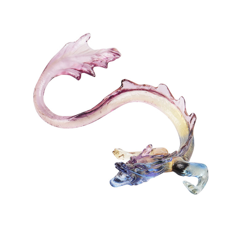 Portaincenso in vetro Golden Dragon