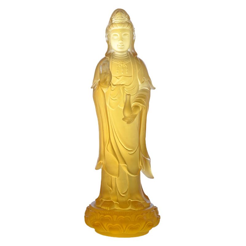 Statua in vetro di Guanyin Bodhisattva