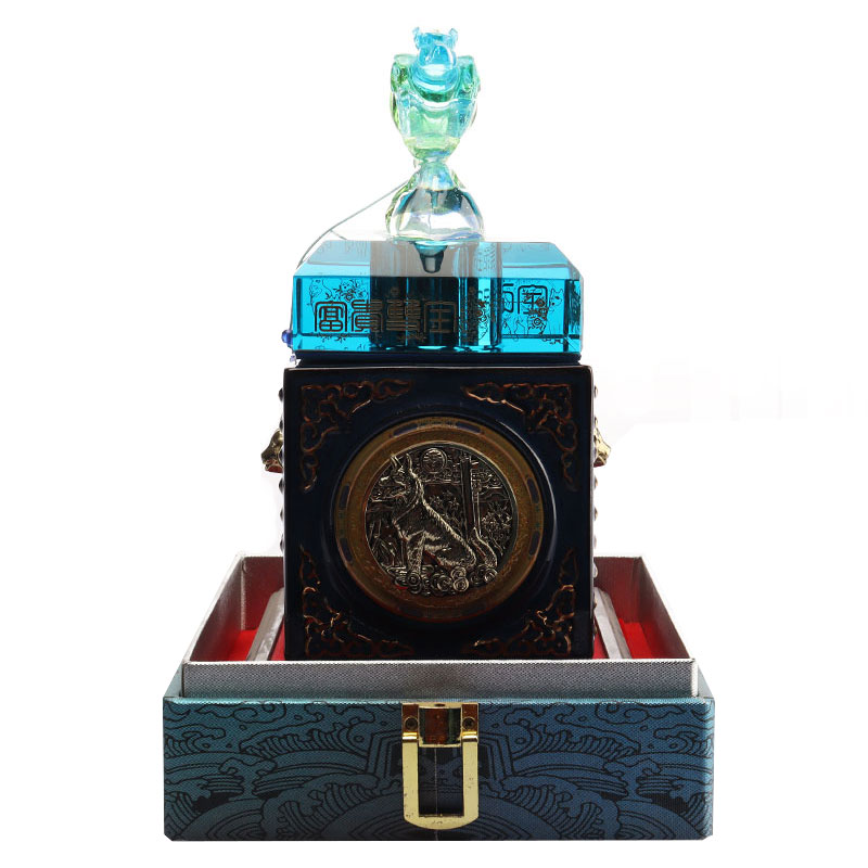 Ornamenti decorativi per tappi di bottiglia di cervo blu, utensili per bottiglie di vino in vetro