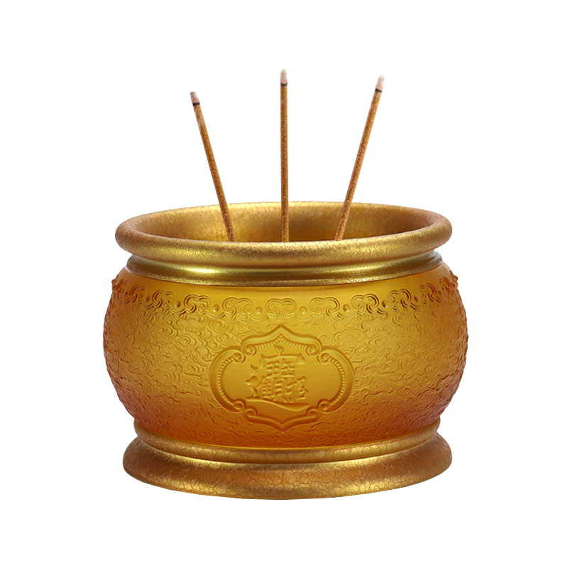 Offerte di vetro per il tempio buddista per portare ricchezza e tesori