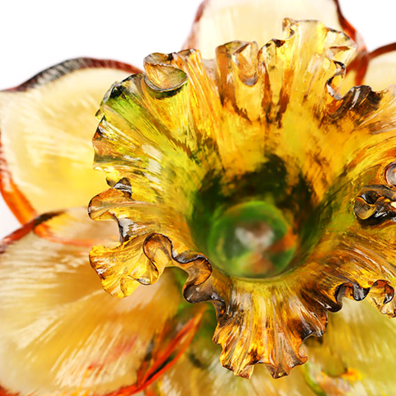 Portacandela in Vetro a forma di Petalo