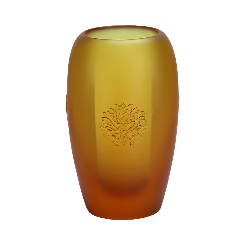 Set di offerte in vetro dorato per altare buddista della serie