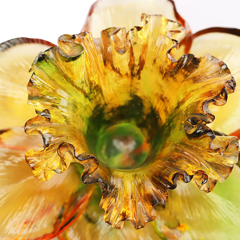 Portacandela in Vetro a forma di Petalo