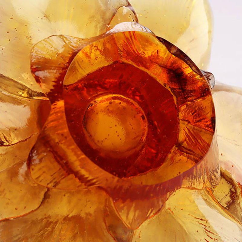 Portacandela in Vetro a forma di Petalo