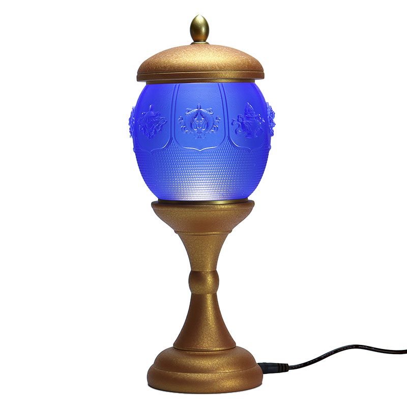 Set di offerte in vetro di cristallo per altare buddista della serie Eight Treasures Lotus