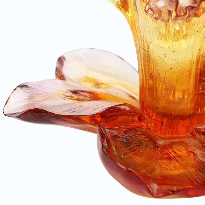 Portacandela in Vetro a forma di Petalo