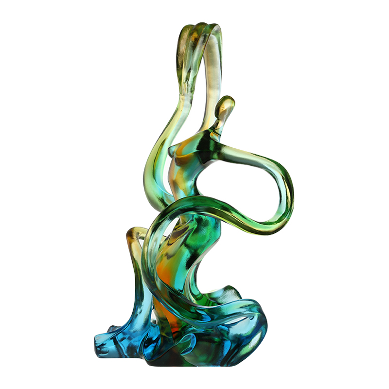 Ornamenti in vetro colorato per la decorazione della casa