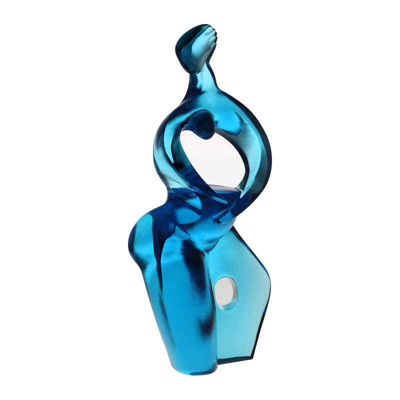 Ornamenti di figurine d'arte Artemis blu puro