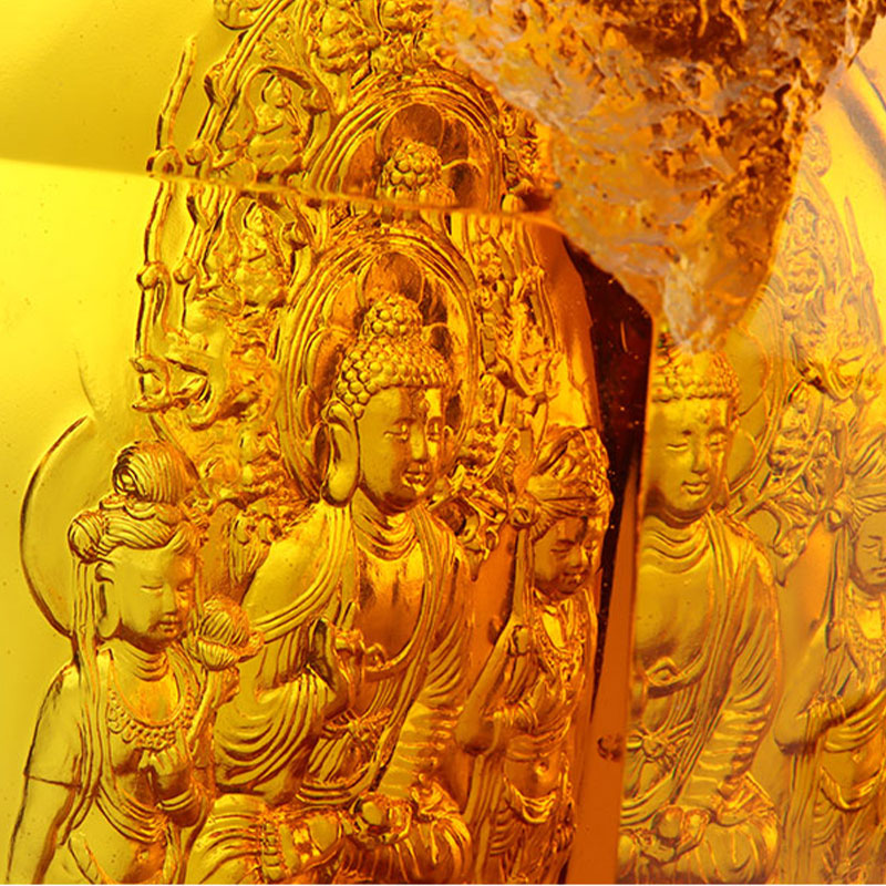 Statue di cristallo del Buddha Amitayus