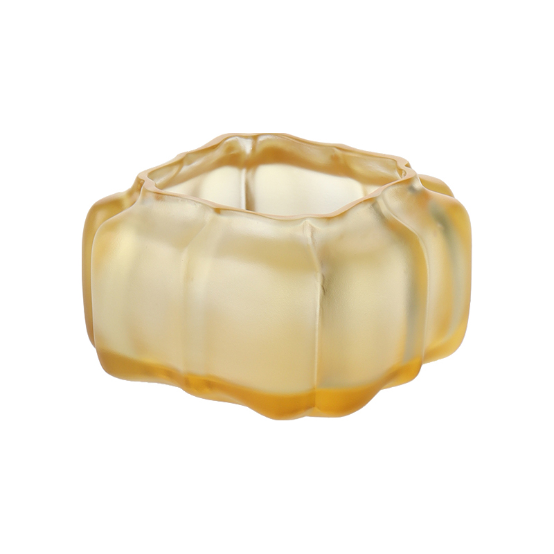 Vaso per l'acqua a forma di zucca in vetro cristallo viola