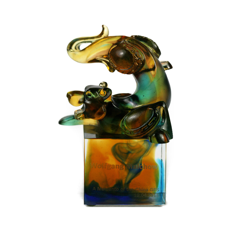 Sigillo in cristallo di vetro tigre