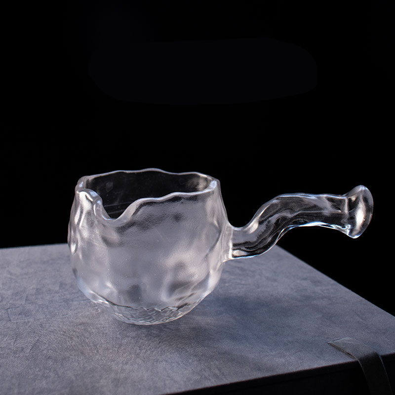 Set da tè in vetro trasparente con teiera, tazza da tè