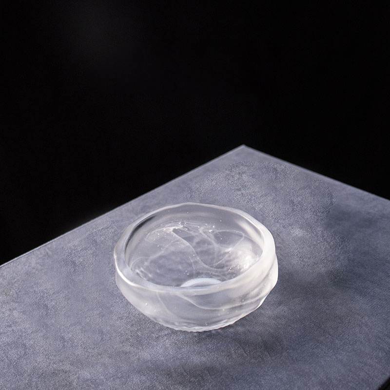 Set da tè in vetro trasparente con teiera, tazza da tè