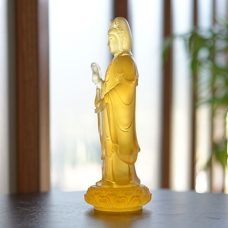 Statua in vetro di Guanyin Bodhisattva