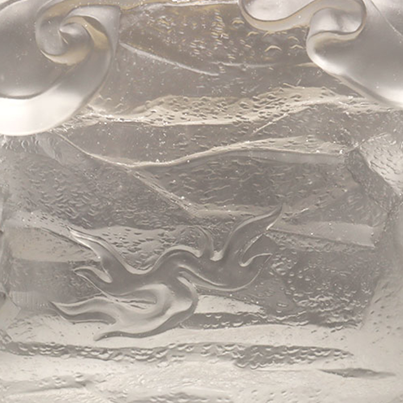 Statua in vetro del Bodhisattva Ksitigarbha