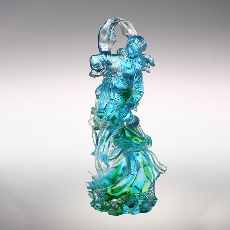 Ornamenti di figure in vetro di ibisco nuvola-cielo