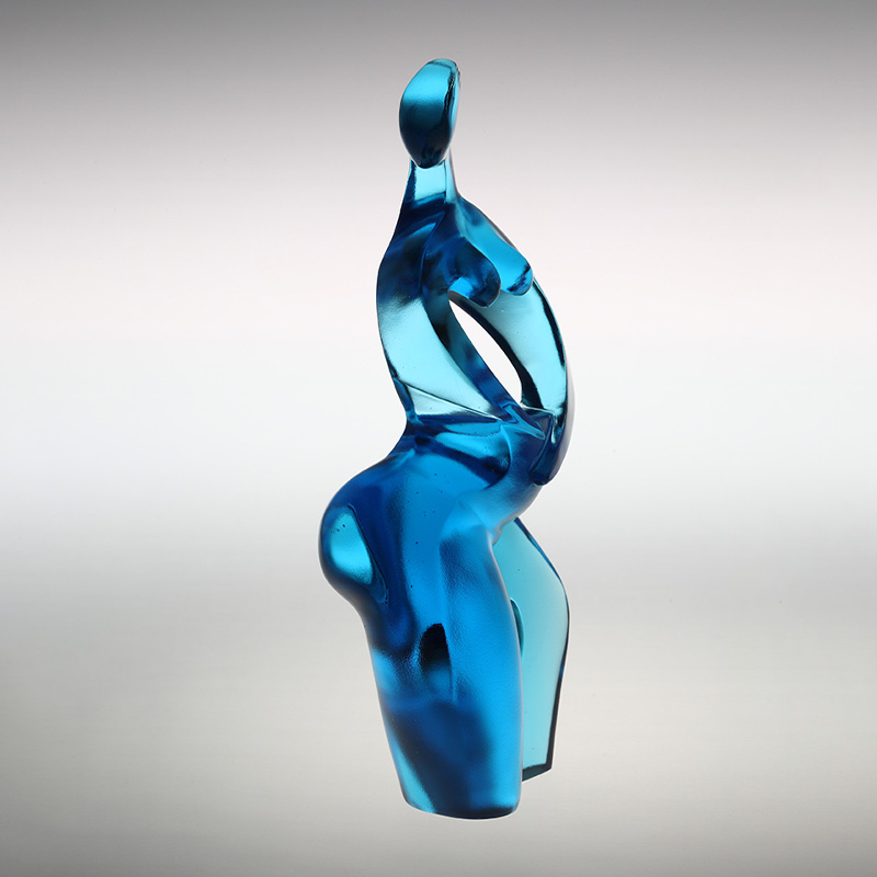 Ornamenti di figurine d'arte Artemis blu puro