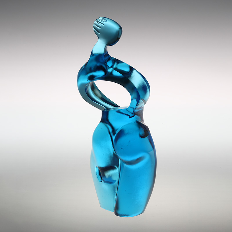 Ornamenti di figurine d'arte Artemis blu puro