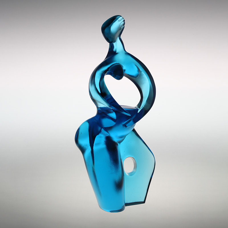 Ornamenti di figurine d'arte Artemis blu puro